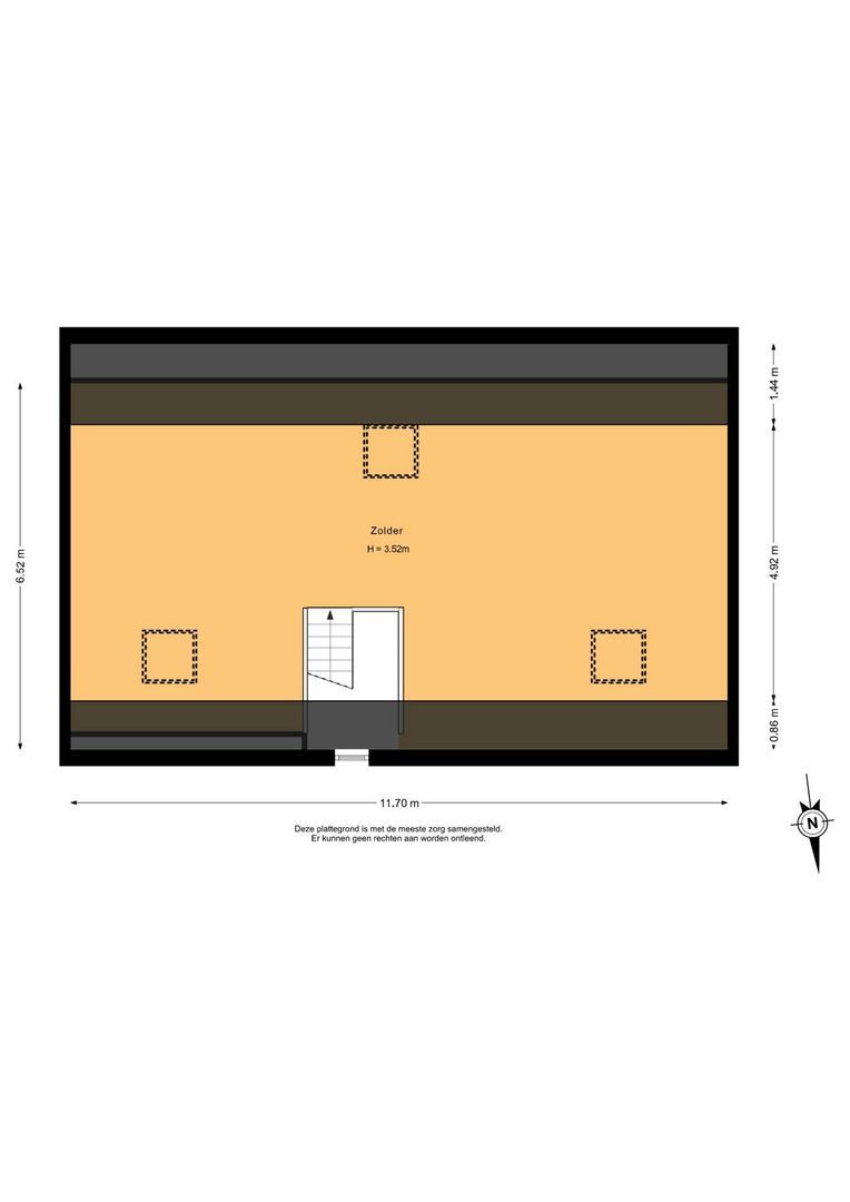 Westdijk 21, Nieuwe-Tonge plattegrond-1