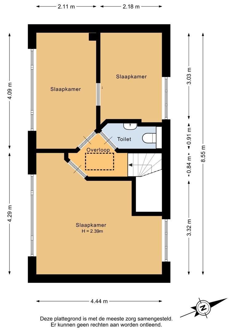 Bouwdijk 48, Melissant plattegrond-1
