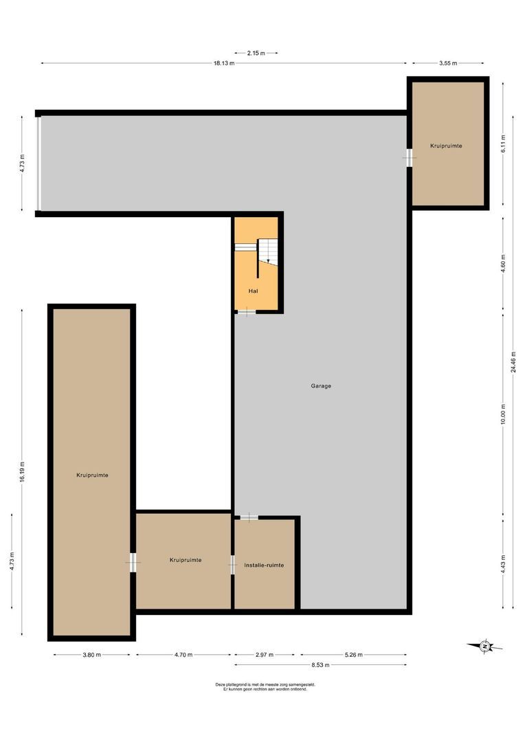 Battenoordsedijk 17, Nieuwe-Tonge plattegrond-1
