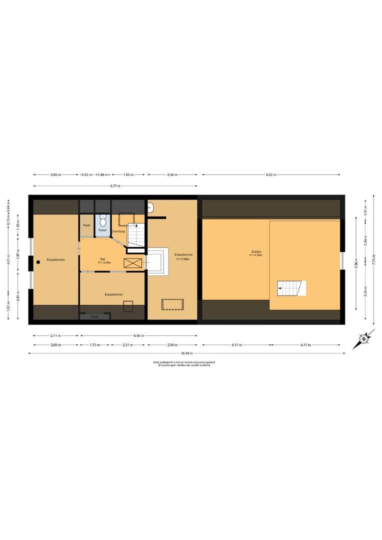 Langeweg 35, Oude-Tonge plattegrond-1
