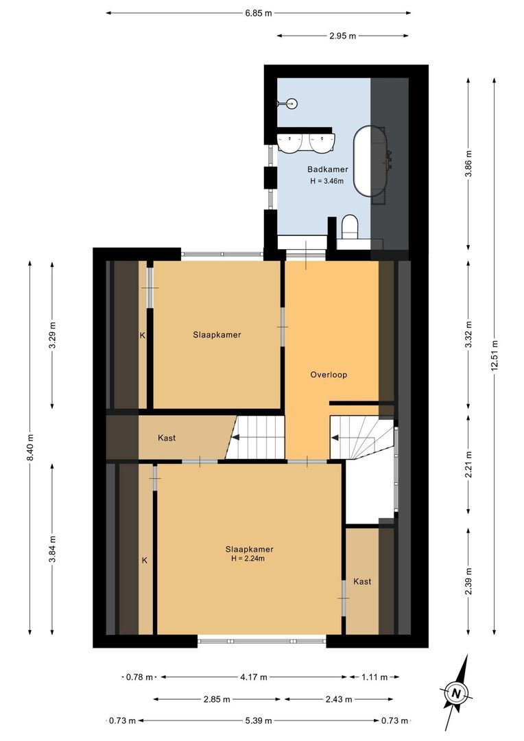 Boezemweg 4, Dirksland plattegrond-1