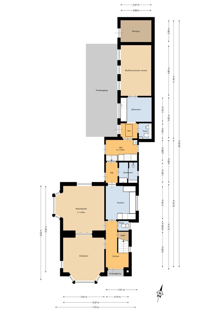 Boezemweg 4, Dirksland plattegrond-0