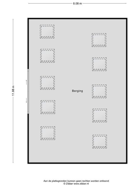 Eikesstraat 43, Hunsel plattegrond-