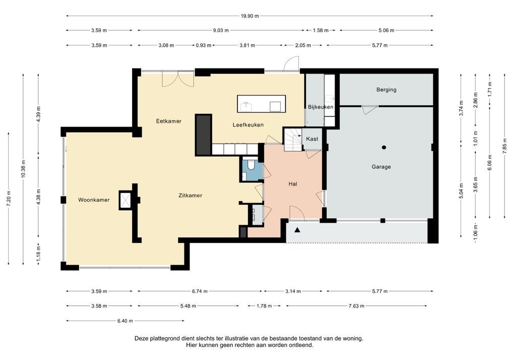 Lerschenstraat 15, Simpelveld plattegrond-
