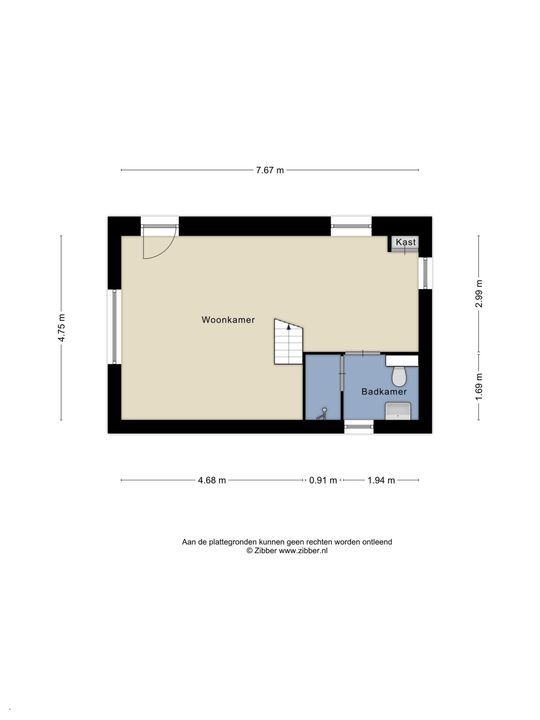 Baldersstraat 1, Ell plattegrond-