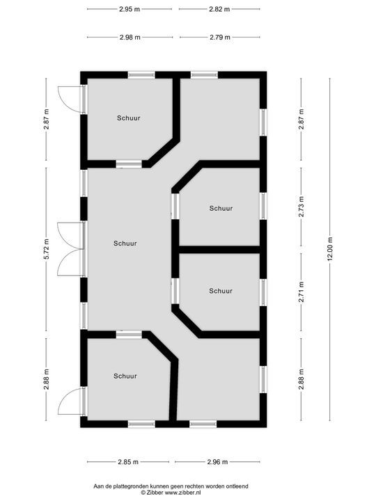 Eikesstraat 43, Hunsel plattegrond-