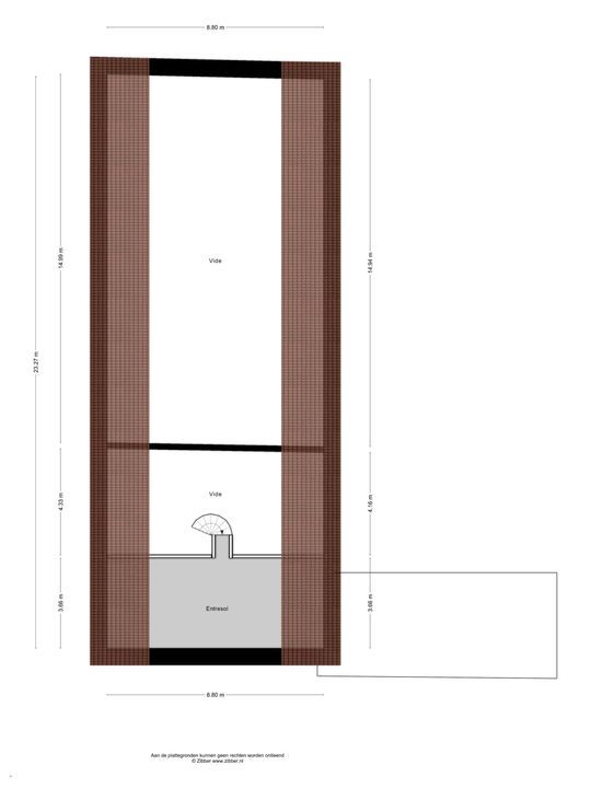 Baldersstraat 1, Ell plattegrond-