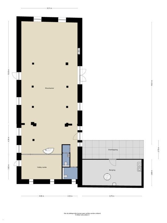 Baldersstraat 1, Ell plattegrond-