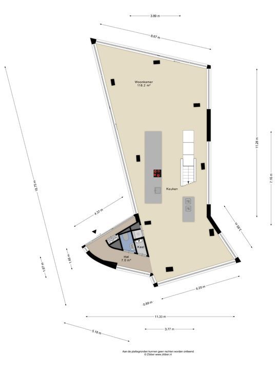 Veldstraat 8, Maastricht plattegrond-