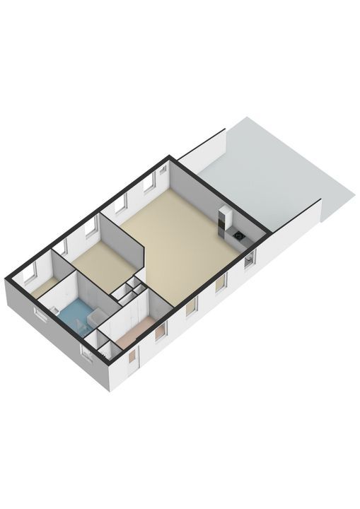 Houthemerweg 23, Meerssen plattegrond-