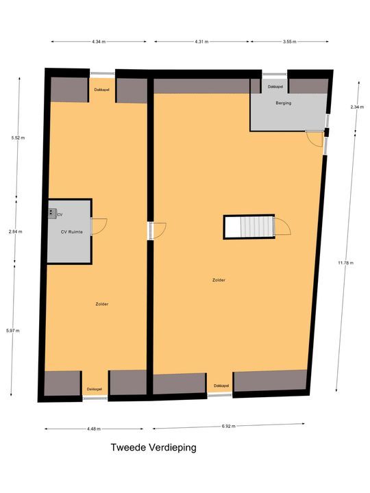 Calvariestraat 14, Maastricht plattegrond-