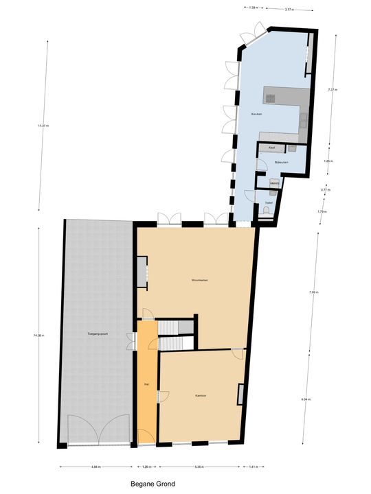 Calvariestraat 14, Maastricht plattegrond-