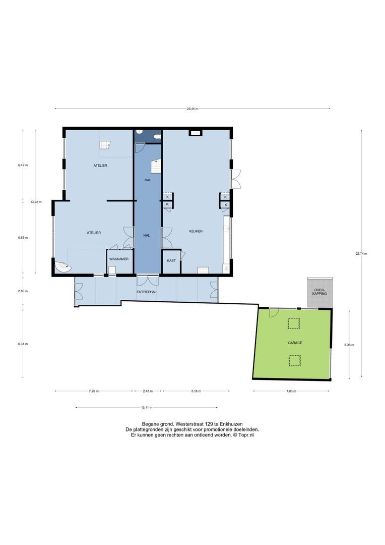 Westerstraat 129 a, Enkhuizen plattegrond-0