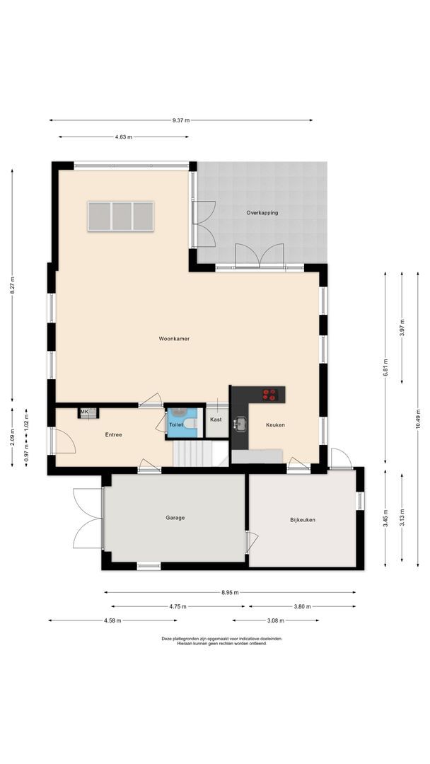De Eendracht 13, Zuidschermer plattegrond-1