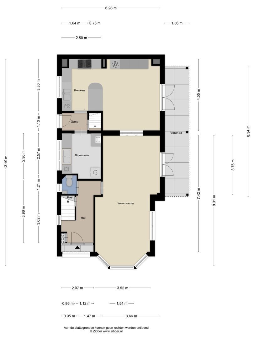 Duinweg 33, Schoorl plattegrond-1