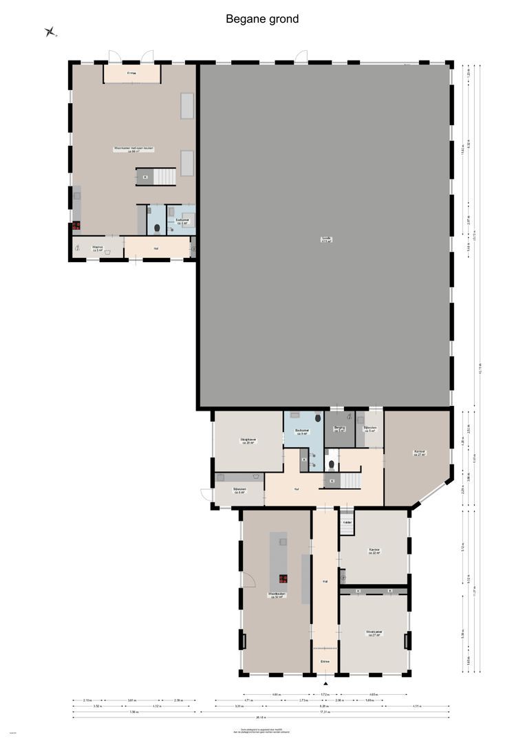 Dorpsweg 5, Onnen plattegrond-0