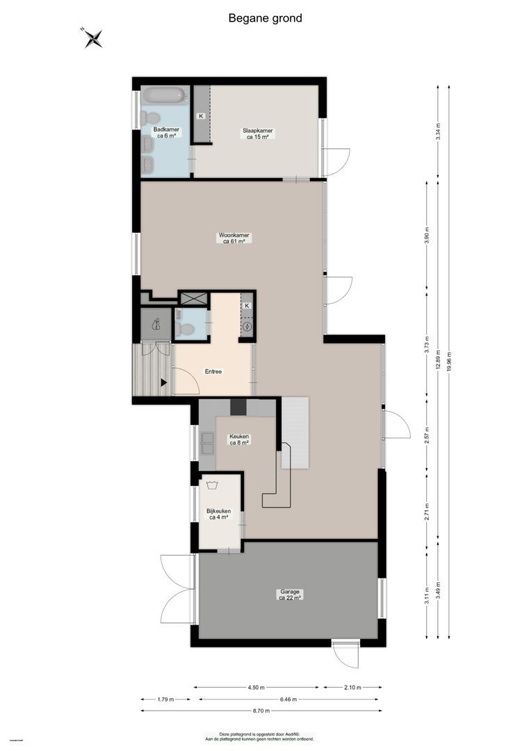 Van der Waalsweg 2, Haren GN plattegrond-0