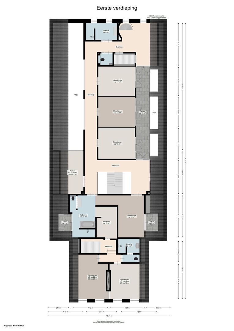 Borgercompagnie 245, Borgercompagnie plattegrond-1
