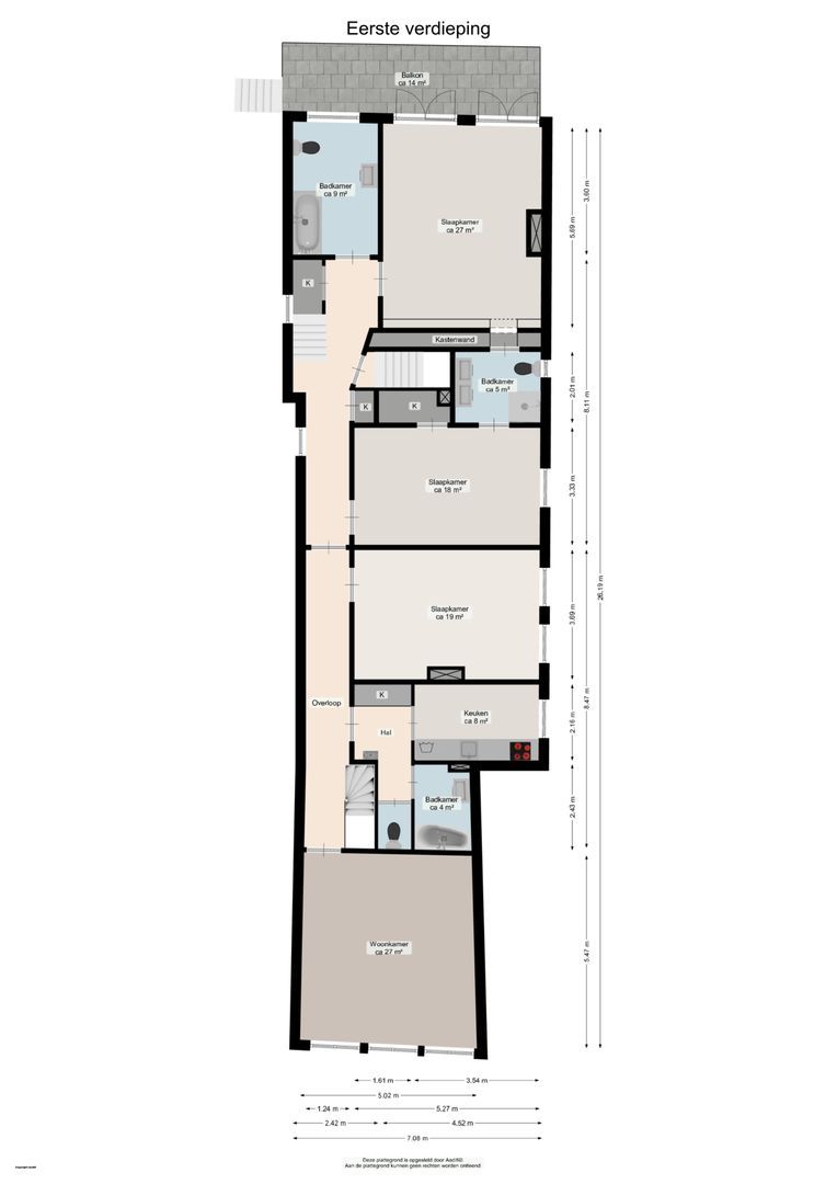Turftorenstraat 38, Groningen plattegrond-1