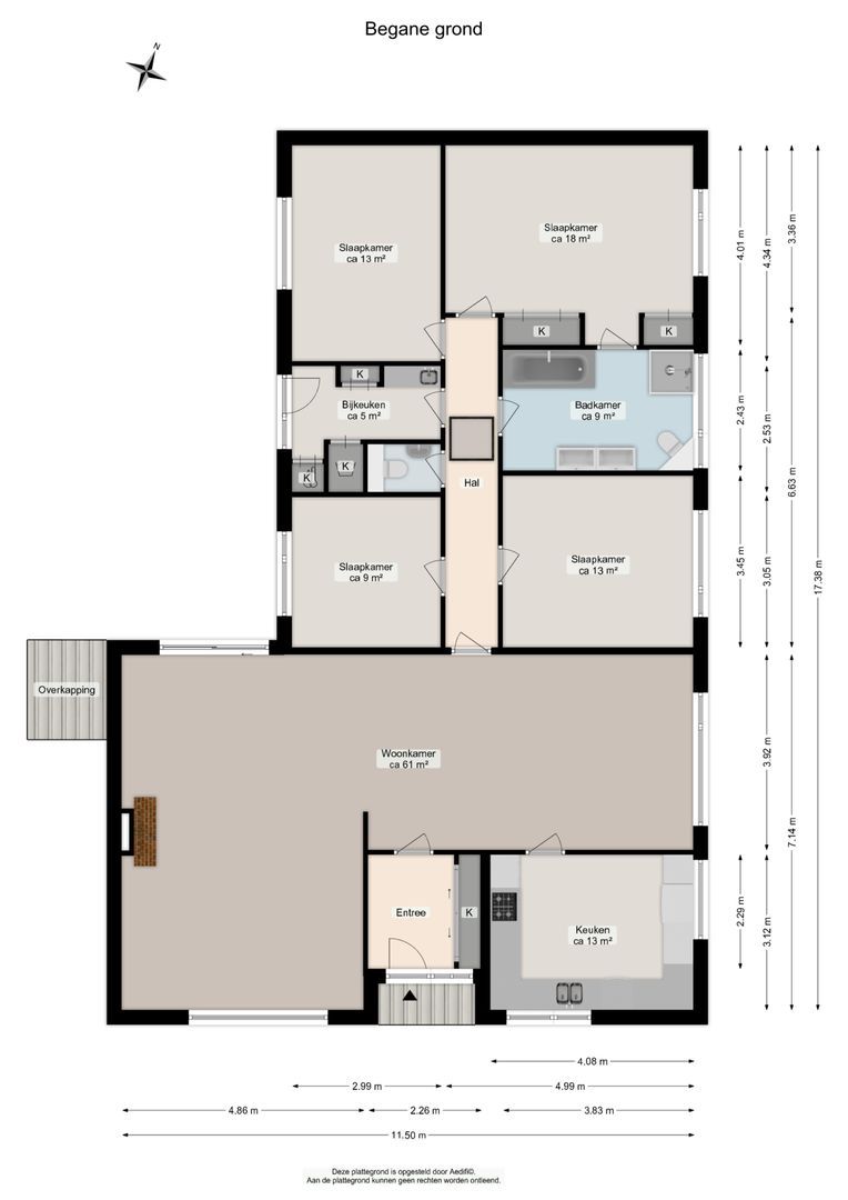 Felix Timmermanslaan 6, Groningen plattegrond-0