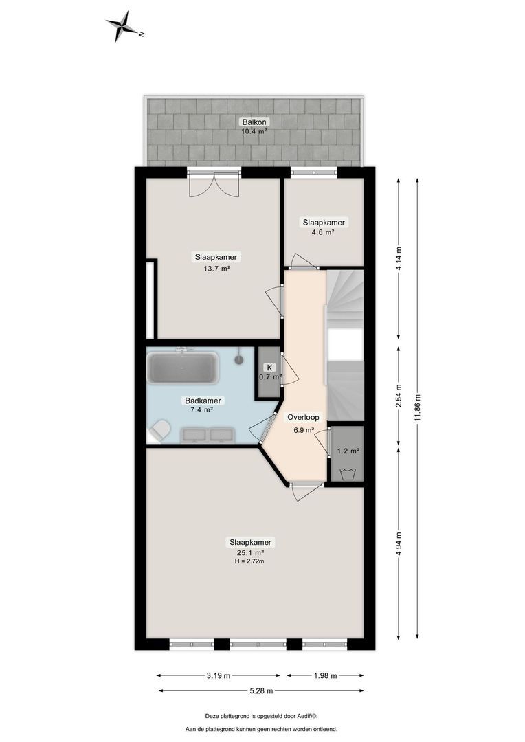 Praediniussingel 45, Groningen plattegrond-2