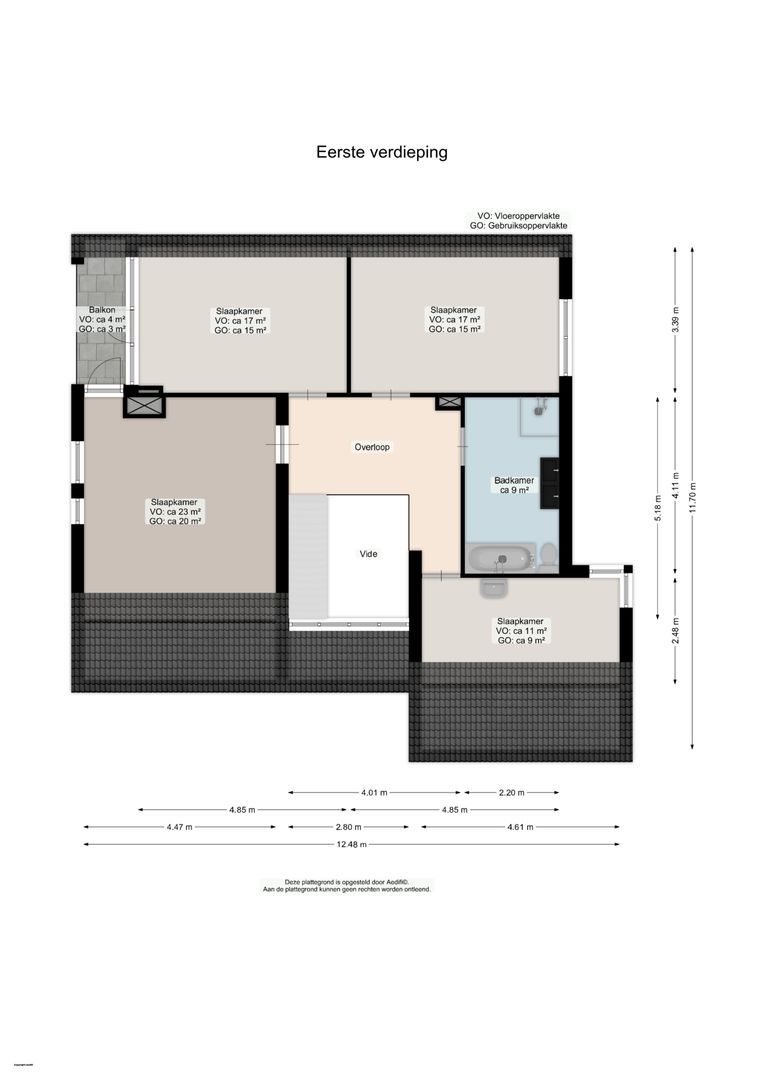 Vestdijklaan 368, Groningen plattegrond-1