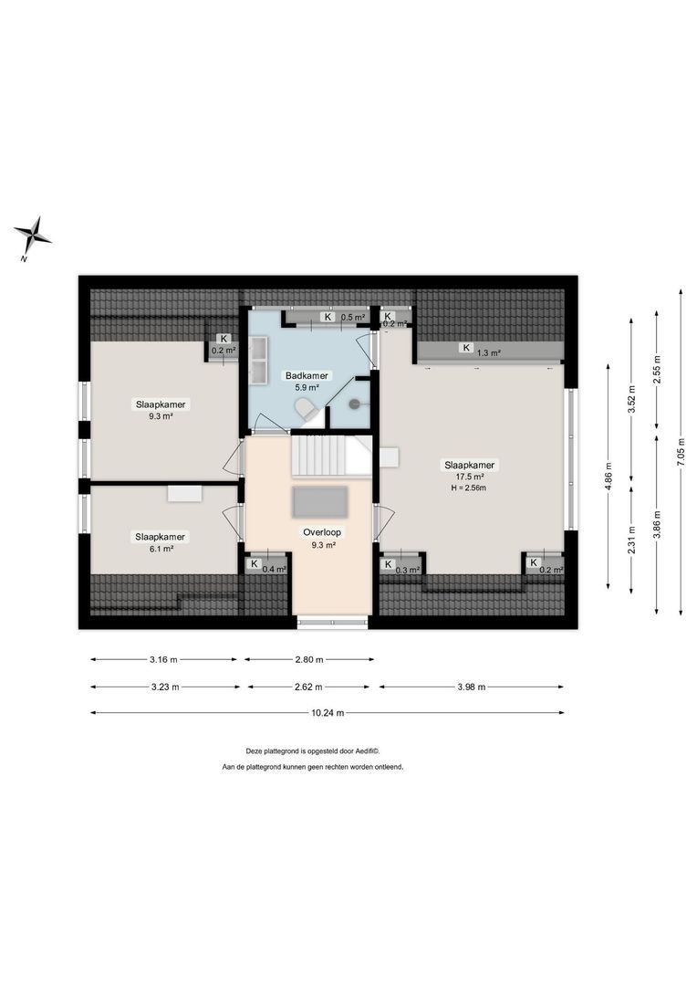 Ruitersteeg 6, Haren GN plattegrond-1