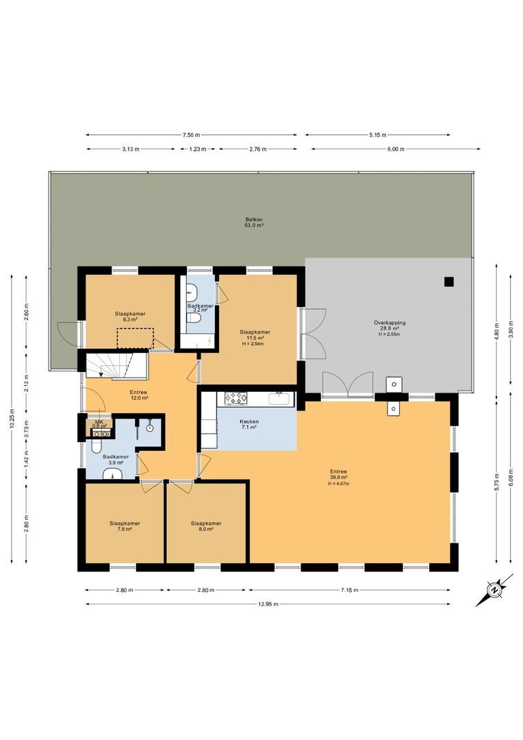 Zwarteduinenweg 5, Schiermonnikoog plattegrond-0