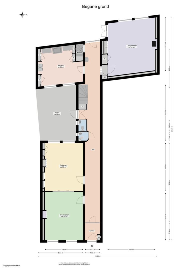 Herestraat 88, Groningen plattegrond-0