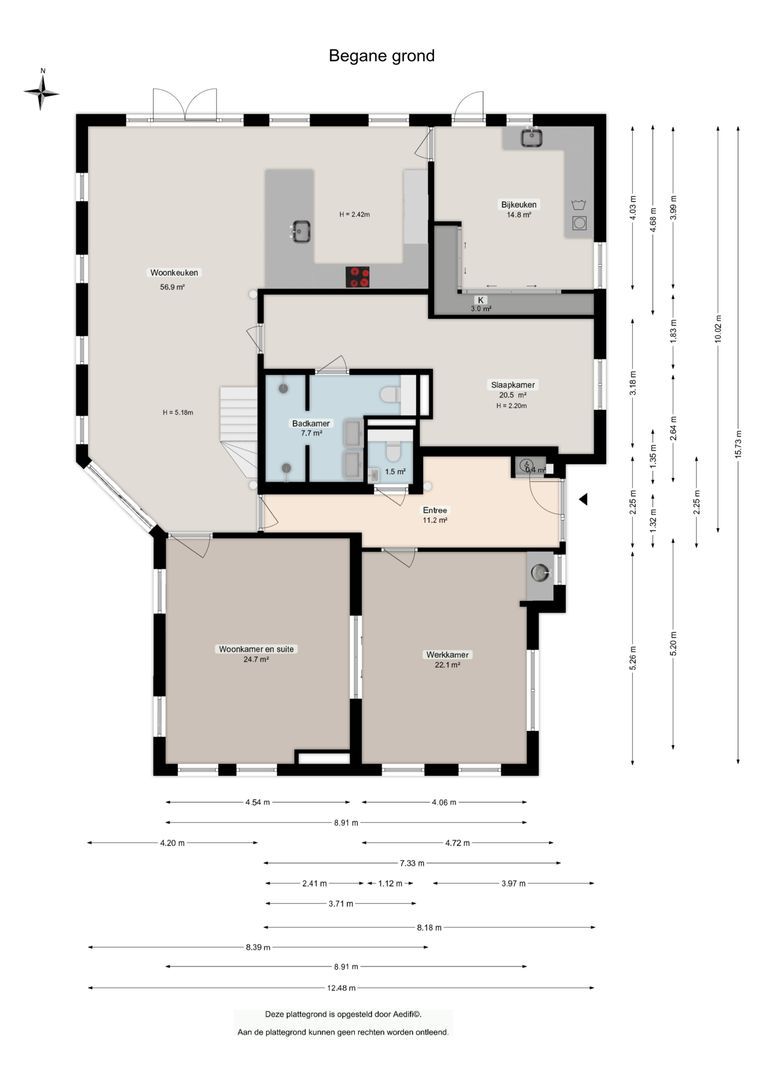 Dorpsweg 12, Donderen plattegrond-0