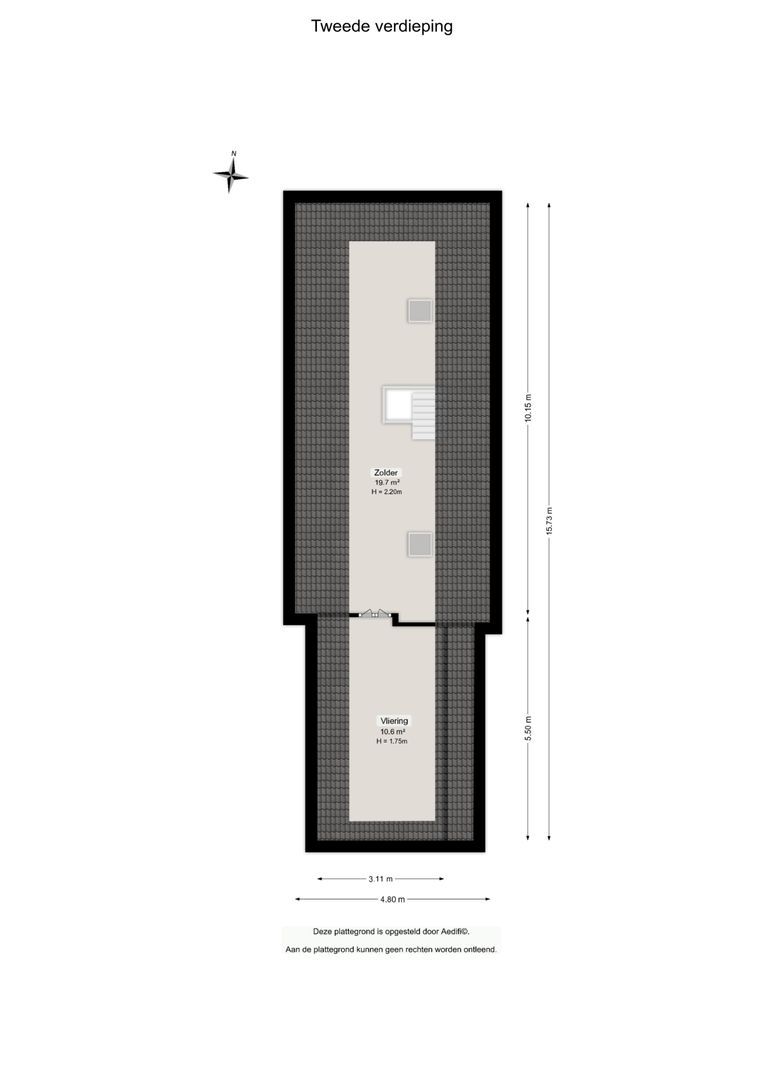 Dorpsweg 12, Donderen plattegrond-2