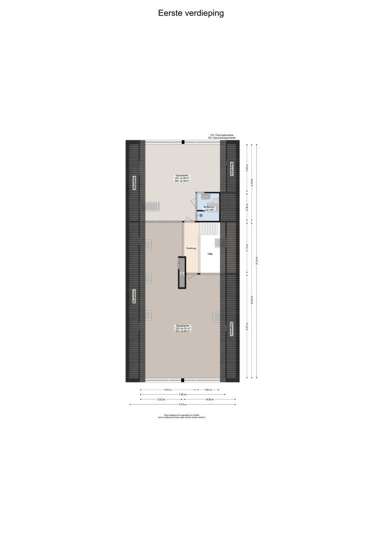 Hoofdstraat 167, Lettelbert plattegrond-1