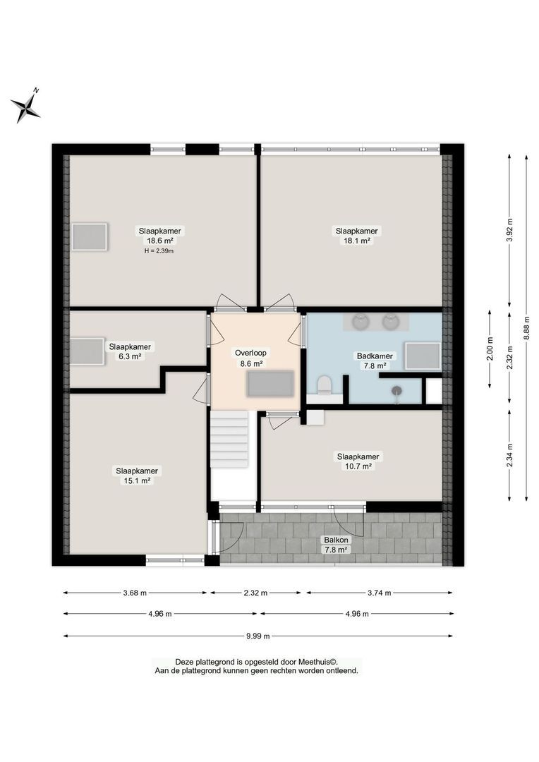 Boerhoorn 6, Glimmen plattegrond-1