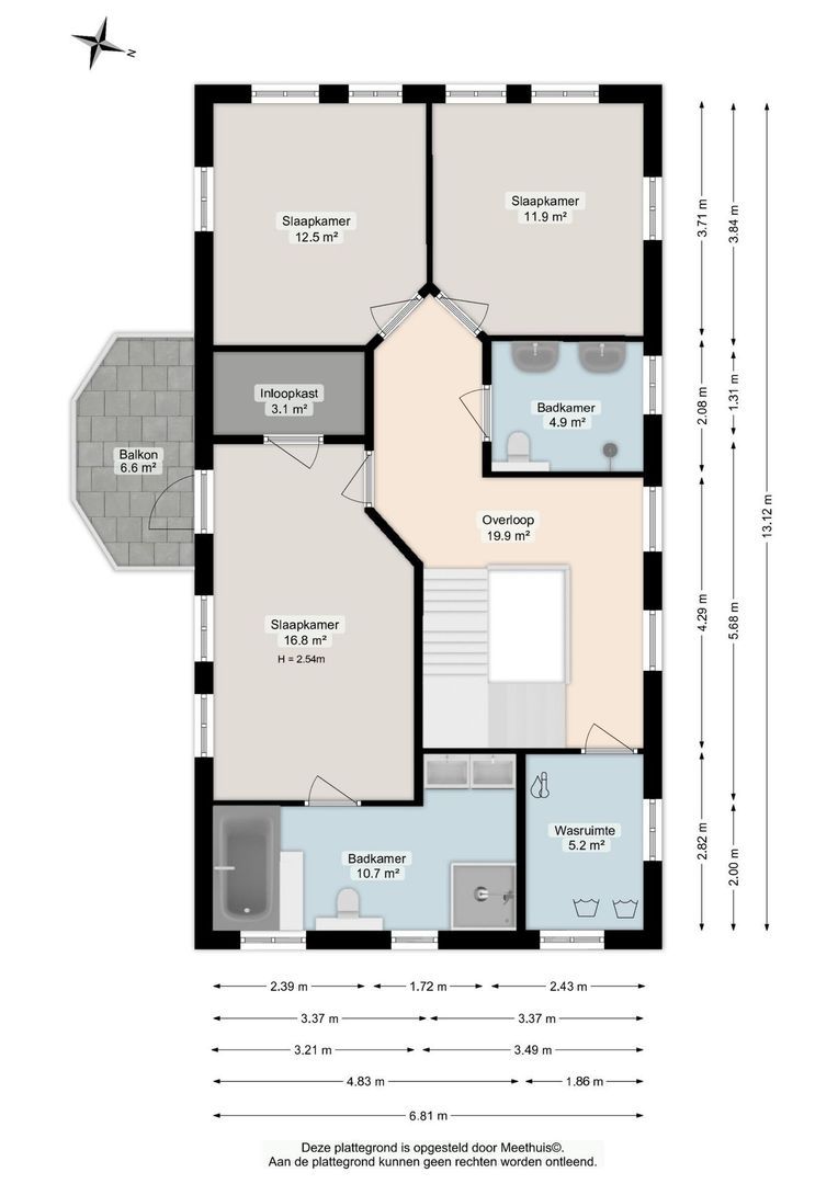 Rijksstraatweg 21, Glimmen plattegrond-1