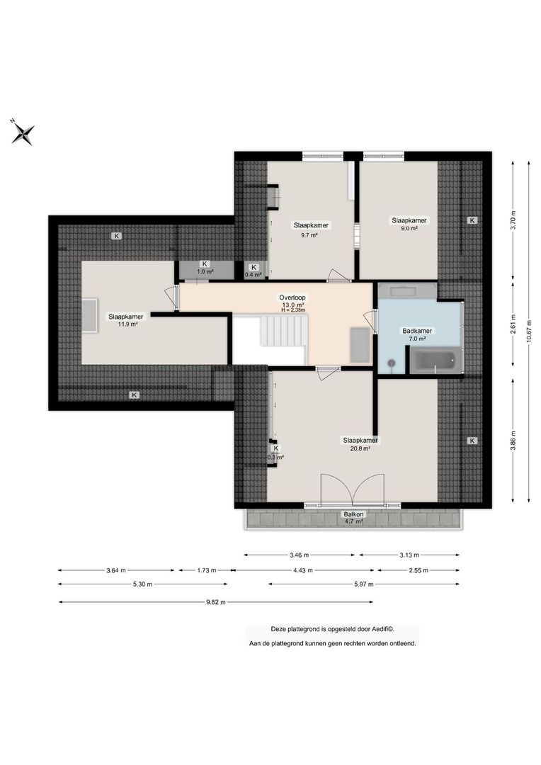 Langakkers 22, Schipborg plattegrond-1