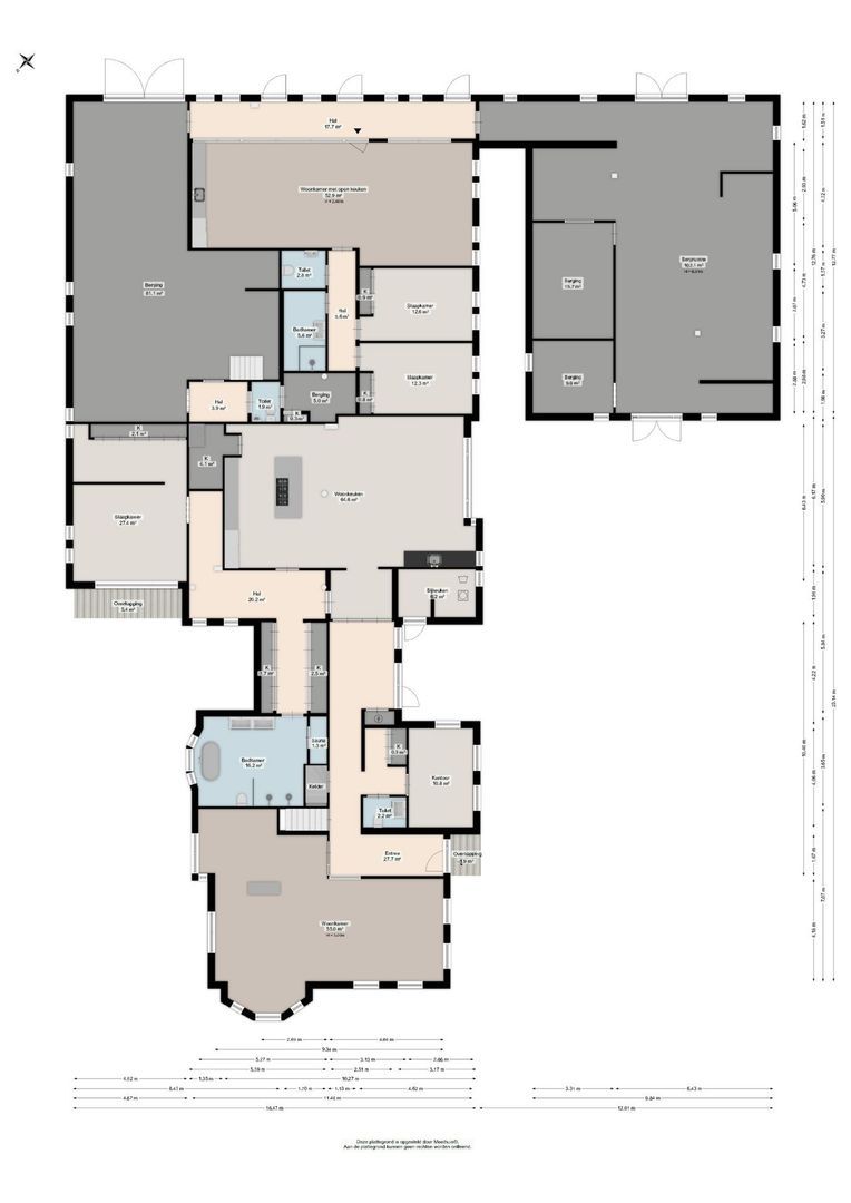 Oosteinde 1, Roden plattegrond-0