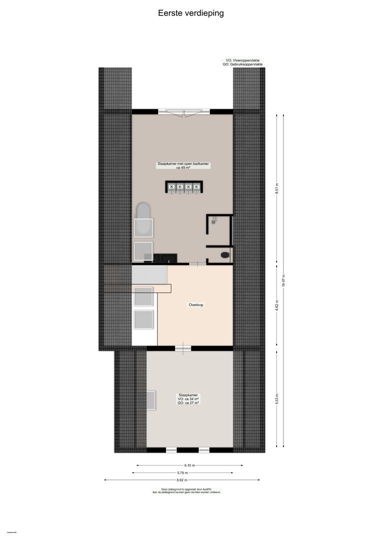 Minister Cremerstraat 10, Zeijen plattegrond-1