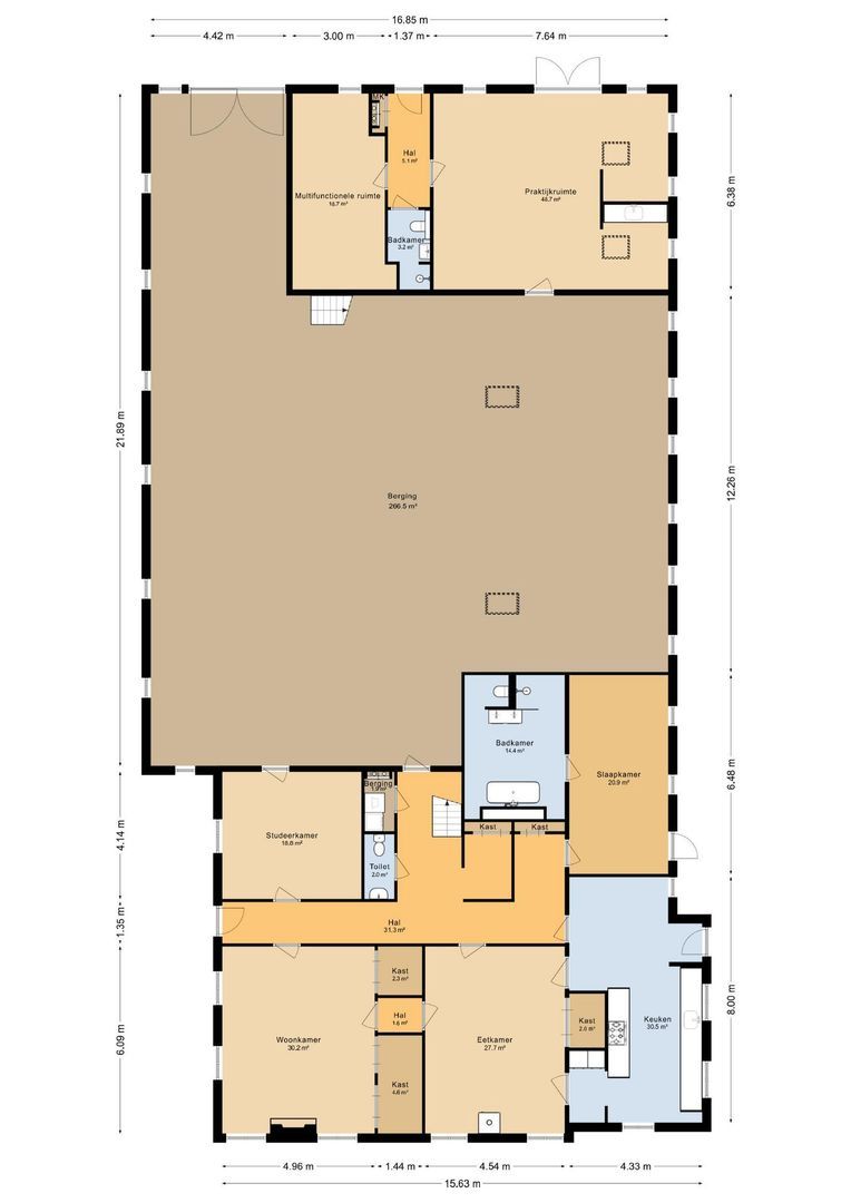 Kerkstraat 5, Noordlaren plattegrond-0