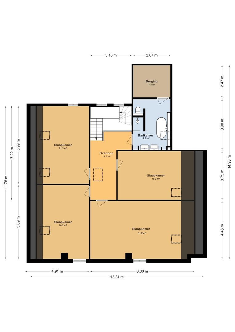 Kerkstraat 5, Noordlaren plattegrond-1