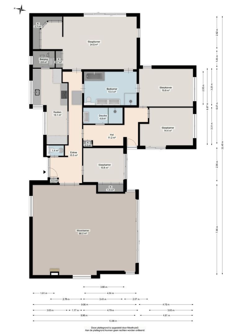 Hondsruglaan 14, Groningen plattegrond-0