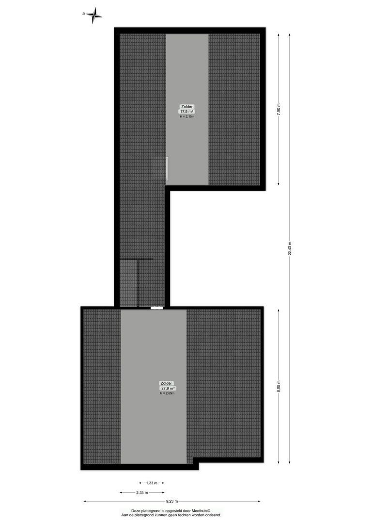 Hondsruglaan 14, Groningen plattegrond-1