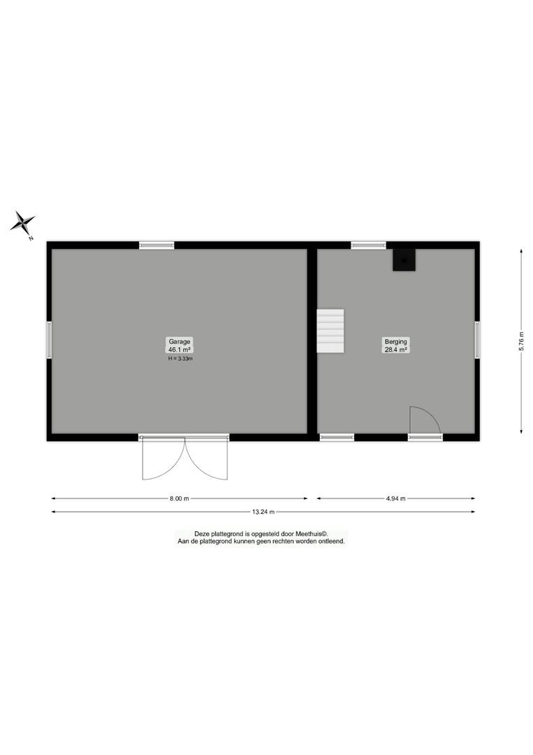 Bergveenweg 1, Veenhuizen plattegrond-3