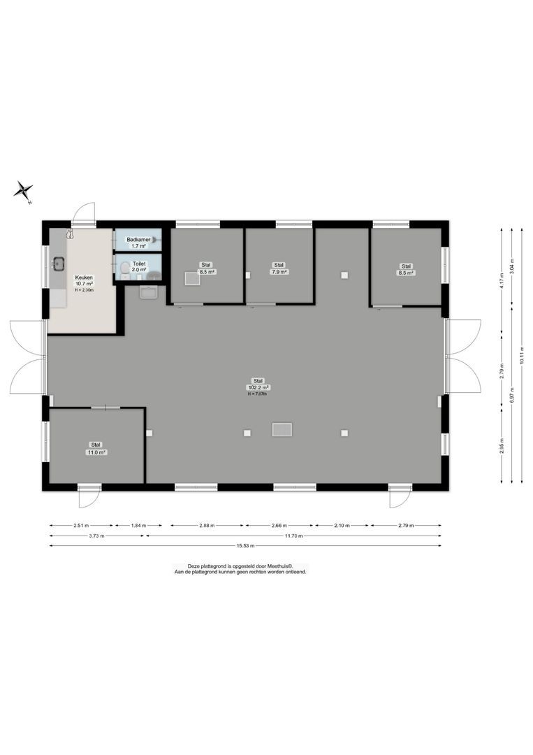 Bergveenweg 1, Veenhuizen plattegrond-1