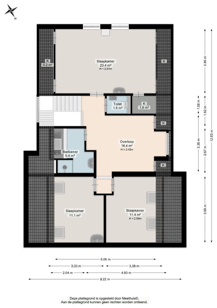 Bergveenweg 1, Veenhuizen plattegrond-2