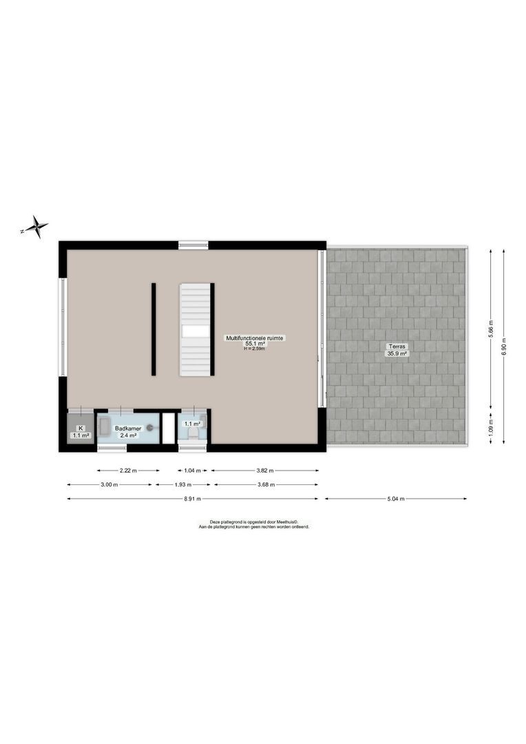 Veenweg 2, Groningen plattegrond-1