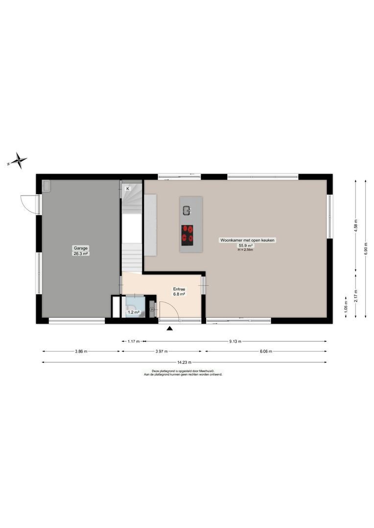 Veenweg 2, Groningen plattegrond-0