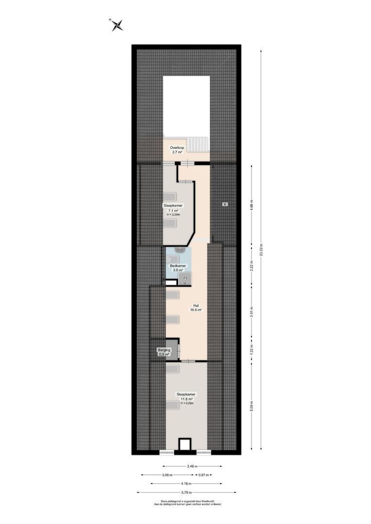Meester Koolweg 2, Noordlaren plattegrond-1