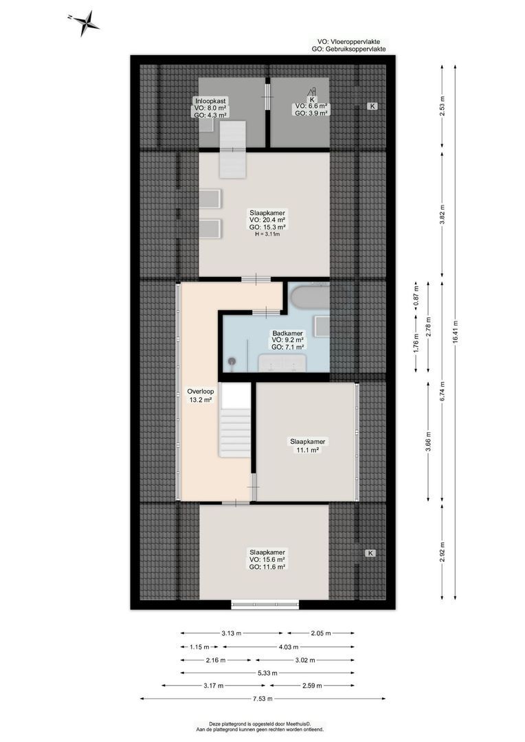 Hooiweg 185, Paterswolde plattegrond-1