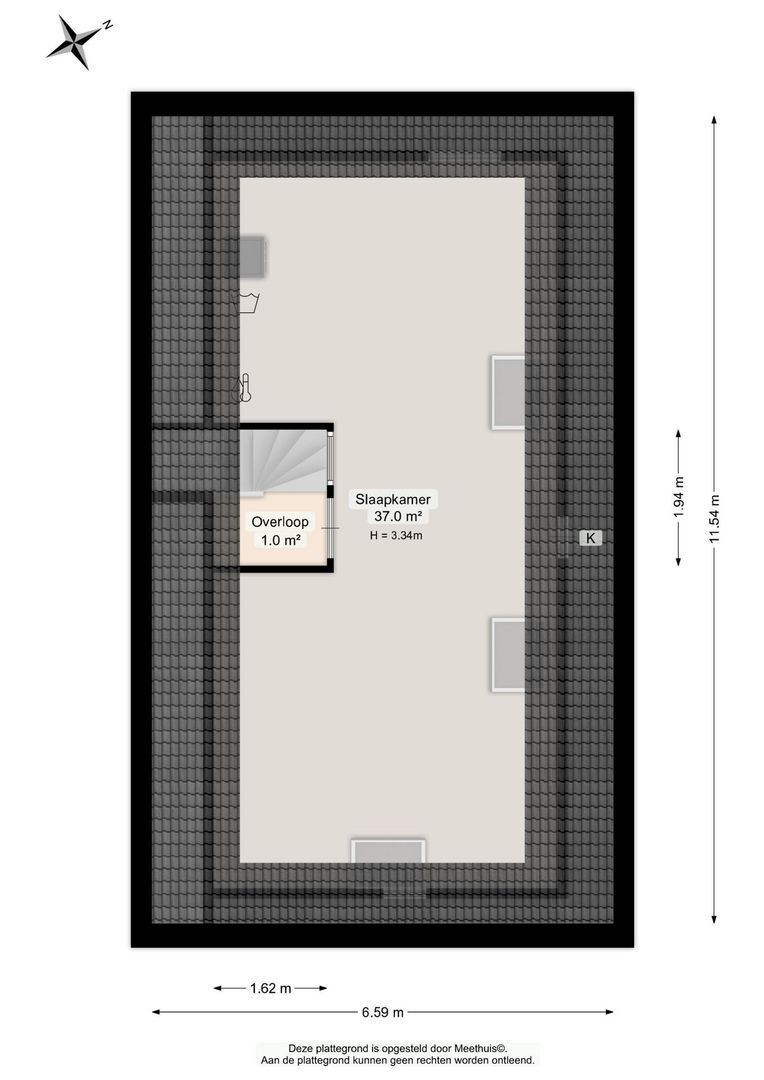 Fop I. Brouwerhof 2, Haren GN plattegrond-3