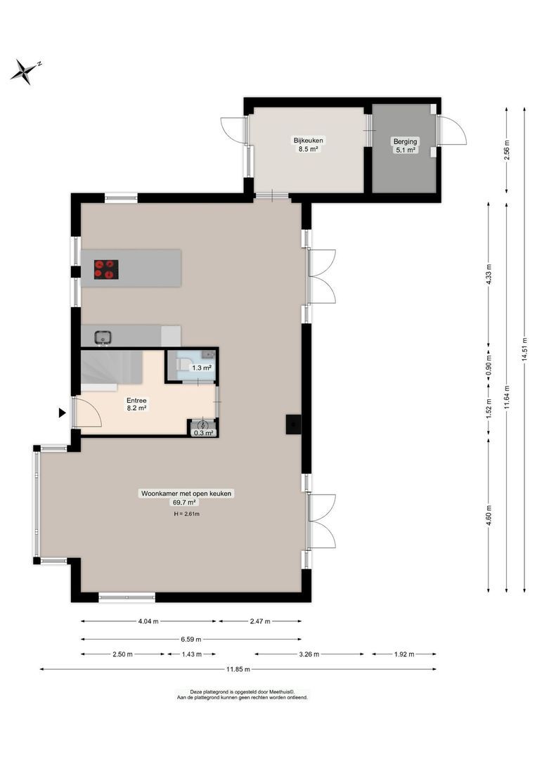 Fop I. Brouwerhof 2, Haren GN plattegrond-0